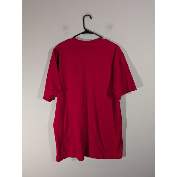 Carhartt Shirt Men Size M Red Short Sleeve Casual Crewneck Workwear Cotton Tee - Picture 2 of 8